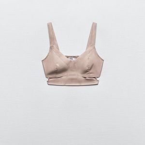 Faux Leather Cut Out Top